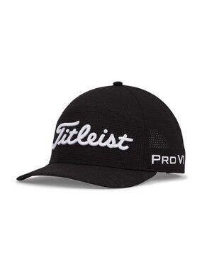 Titlest Pro V1 FootJoy Tour Performance Mesh Snap Golf Hat Blue White Men's O/S